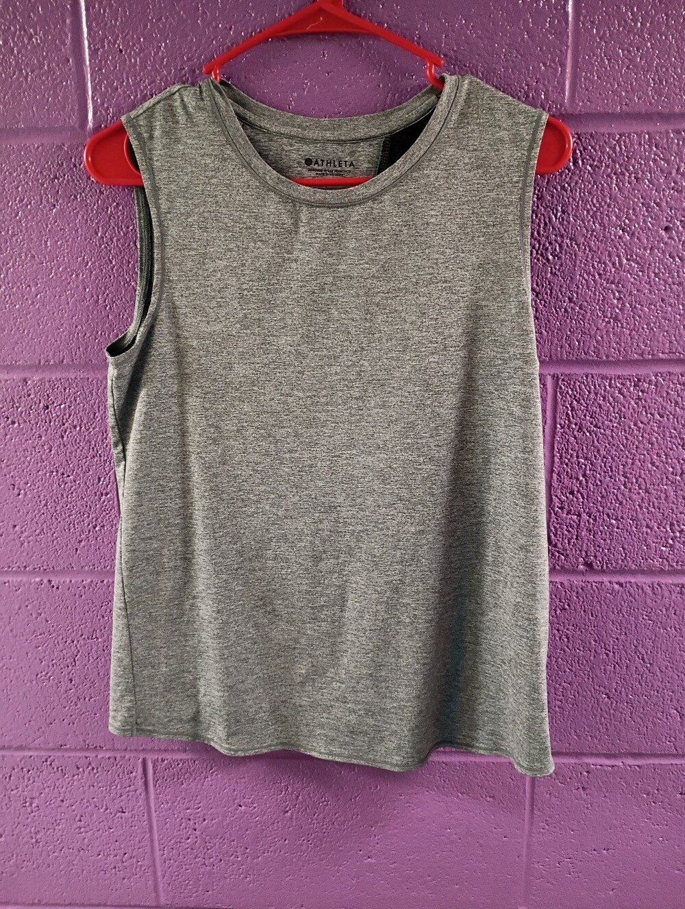 Athleta Heather Gray Sleeveless Athletic Tank